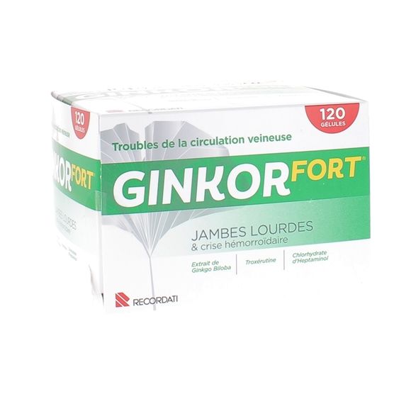 Ginkor fort g&eacute;lule - bo&icirc;te de 120 g&eacute;lules