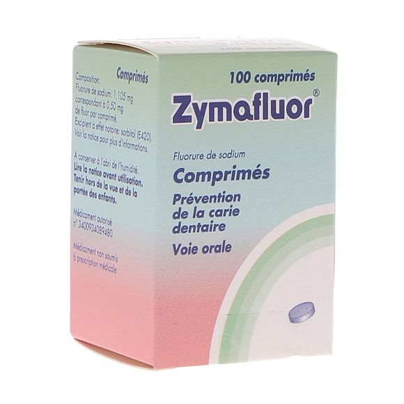Zymafluor 0,50 mg - flacon de 100 comprim&eacute;s