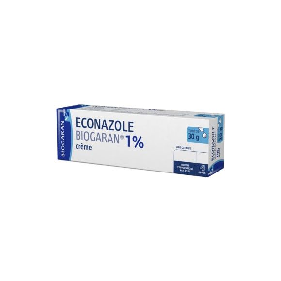 Econazole cr&egrave;me 1% Biogaran - tube de 30 g