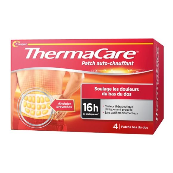 ThermaCare patch auto-chauffant 16h bas du dos - bo&icirc;te de 4 patchs