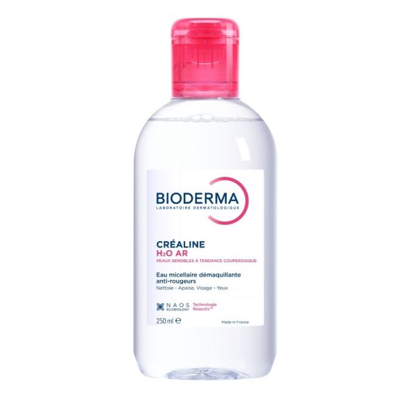 Eau micellaire Cr&eacute;aline H2O AR anti-rougeurs Bioderma - flacon de 250 ml