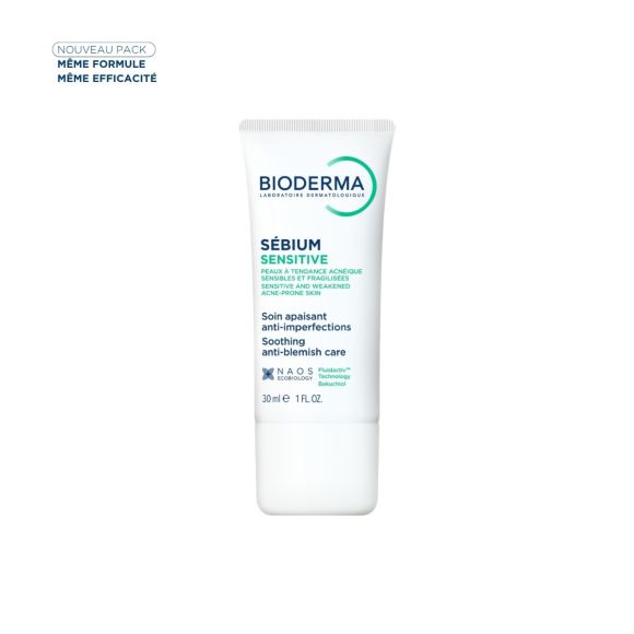 S&eacute;bium sensitive soin apaisant anti-imperfections Bioderma - tube de 30 ml