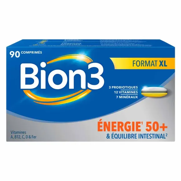 Bion 3 Energie 50+ - bo&icirc;te de 90 comprim&eacute;s