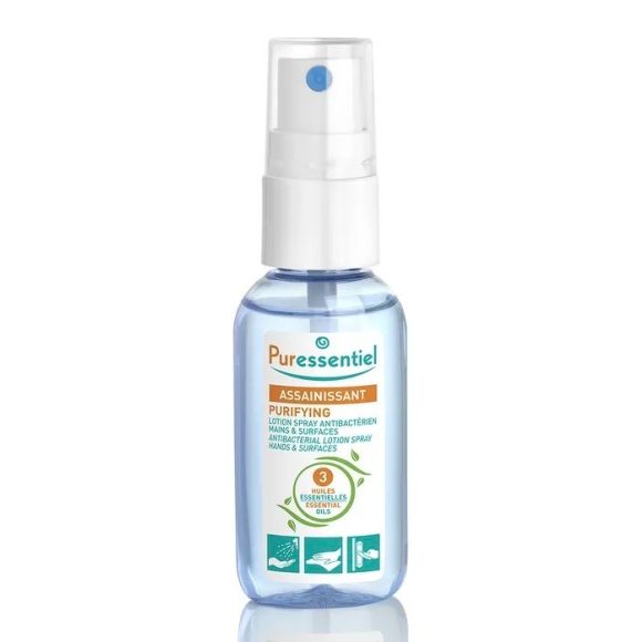 Assainissant Spray antibact&eacute;rien mains et surfaces Puressentiel - spray de 25ml