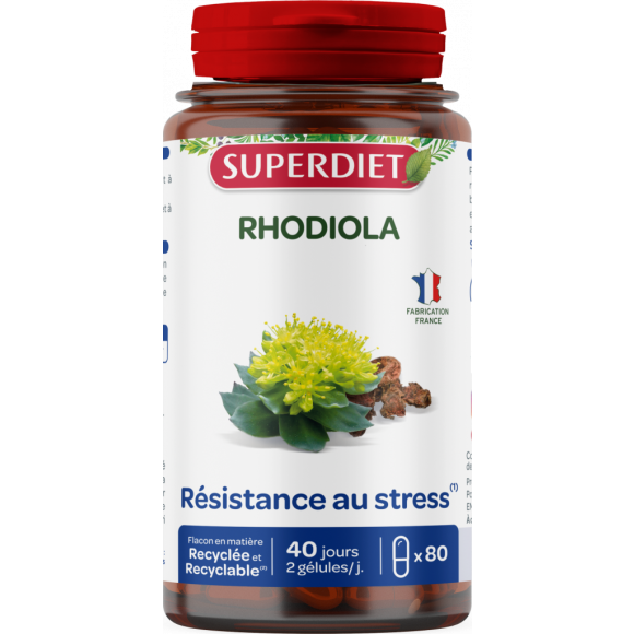 Rhodiola Superdiet - pot de 80 g&eacute;lules