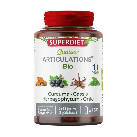 Quatuor bio articulation Super Diet - pot de 150 g&eacute;lules