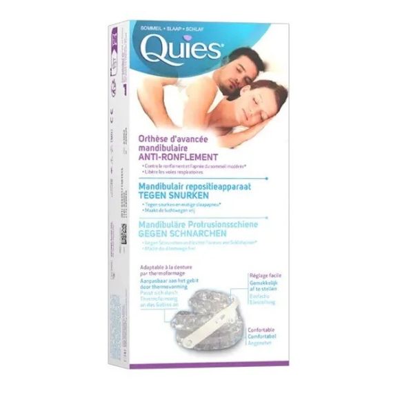 Orth&egrave;se d'avanc&eacute;e mandibulaire anti-ronflement Quies - une orth&egrave;se