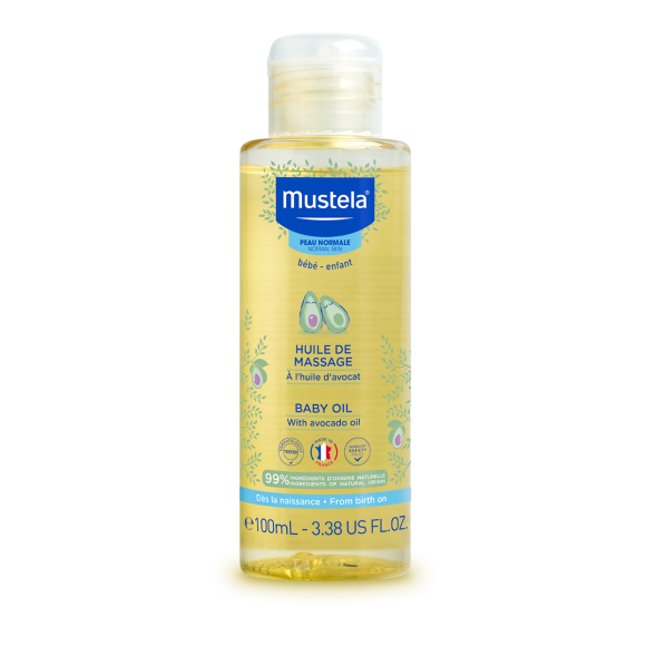 Huile de massage peau normale Mustela - flacon de 100 ml