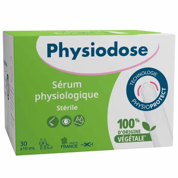 Physiodose S&eacute;rum physiologique Gilbert - bo&icirc;te de 30 unidoses de 10ml