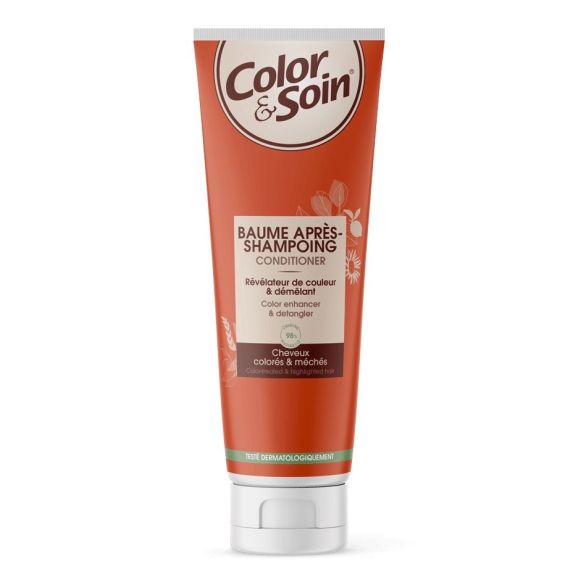 Color & Soin Baume apr&egrave;s-shampoing cheveux color&eacute;s et m&eacute;ch&eacute;s Les 3 Ch&ecirc;nes - tube de 200ml