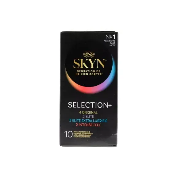 Pr&eacute;servatifs Skyn s&eacute;lection+ Manix - bo&icirc;te de 10 pr&eacute;servatifs