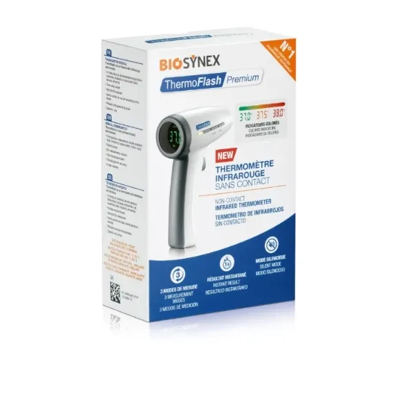 Thermom&egrave;tre m&eacute;dical sans contact exacto termoflash Biosynex - un thermom&egrave;tre