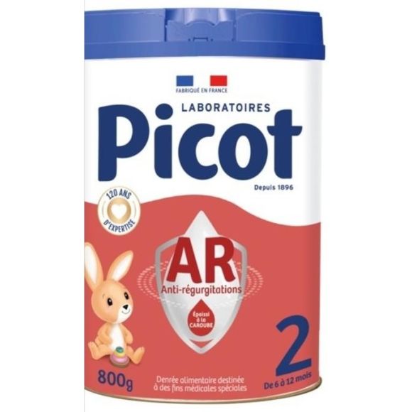 AR anti r&eacute;gurgitations lait expert 2&egrave;me &acirc;ge Picot - boite de 800g