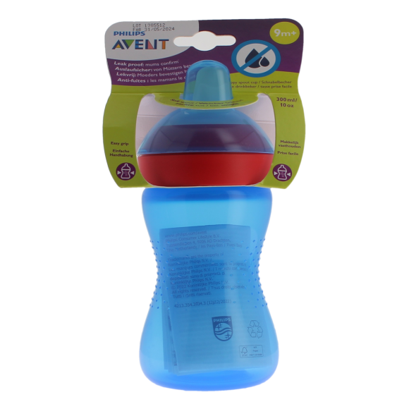 Avent tasse &agrave; bec souple bleu 9 mois et + Philips - tasse de 300ml