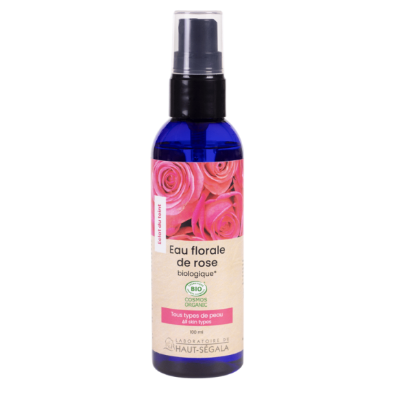 Eau florale de rose bio Haut-s&eacute;gala - spray de 100ml