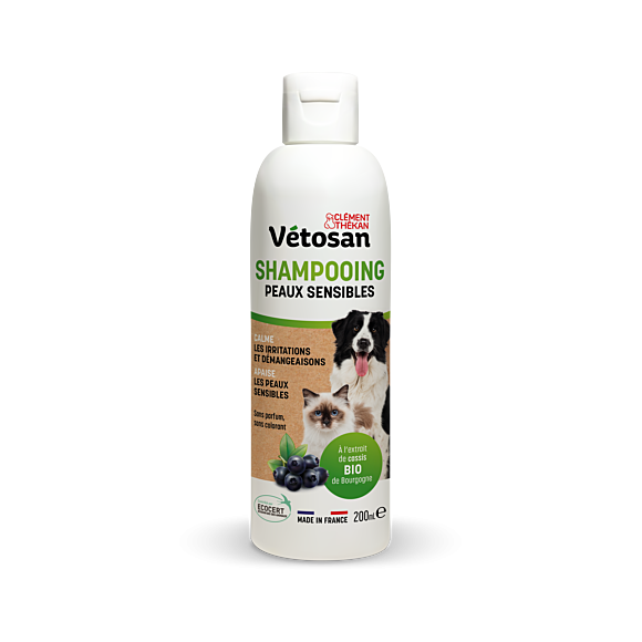 V&eacute;tosan ShampooIng peaux sensibles Cl&eacute;ment Th&eacute;kan - flacon de 200ml