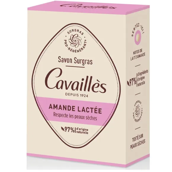 Savon surgras amande lact&eacute;e Rog&eacute; Cavaill&egrave;s - pain de 100g