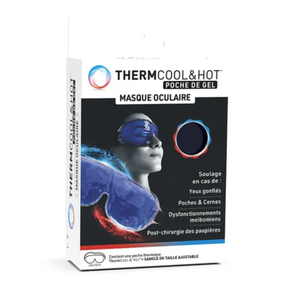 Thermcool & hot poche de gel masque oculaire Bausch Lomb - un masque 26x10cm