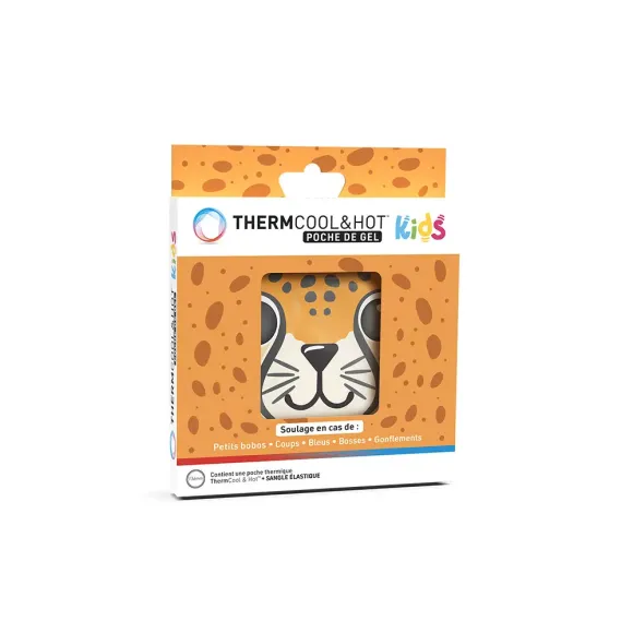 Therm cool & hot poche de gel kids l&eacute;opard Bausch&Lomb - une poche de 136mm