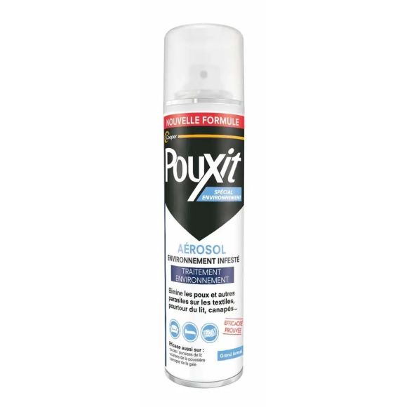 Pouxit a&eacute;rosol sp&eacute;cial environnement infest&eacute; - spray de 250ml