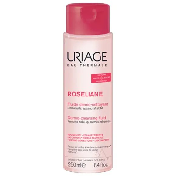 Ros&eacute;liane Fluide dermo-nettoyant Uriage - flacon de 250ml