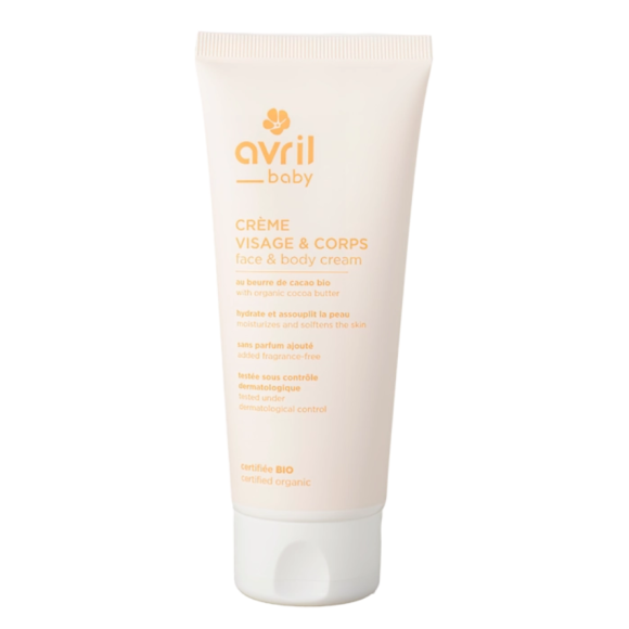 Cr&egrave;me visage et corps b&eacute;b&eacute; Avril - tube de 100ml