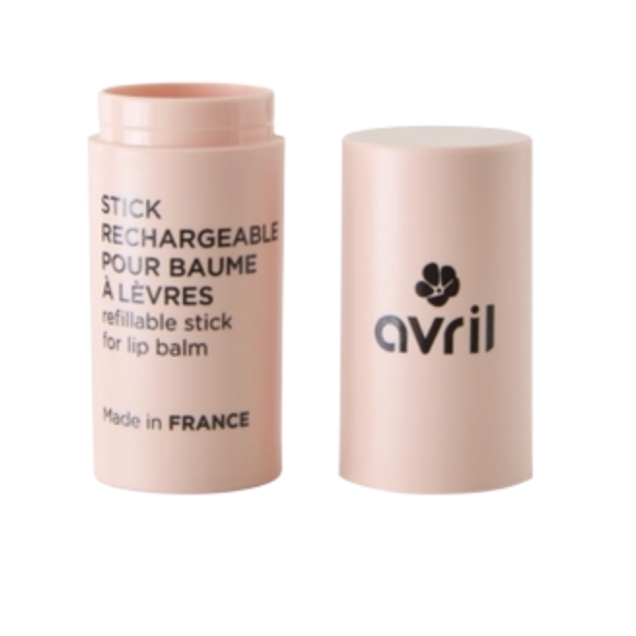 Stick vide rechargeable pour baume &agrave; l&egrave;vres rose Avril - un stick vide 