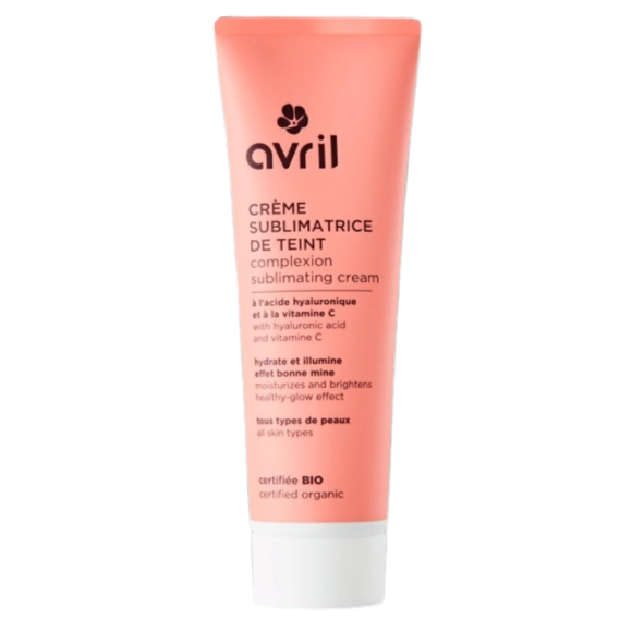 Cr&egrave;me sublimatrice de teint bio Avril - tube de 50ml 
