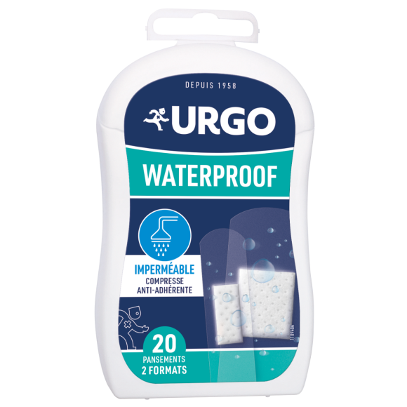 Pansements Waterproof Urgo - bo&icirc;te de 20 pansements 2 formats