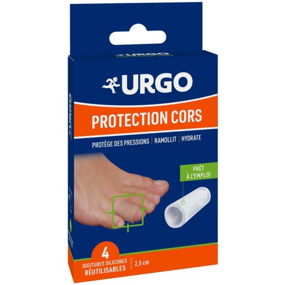 Protection Cors Digitubes Urgo - 4 Digitubes pr&eacute;-d&eacute;coup&eacute;s de 2,5 cm
