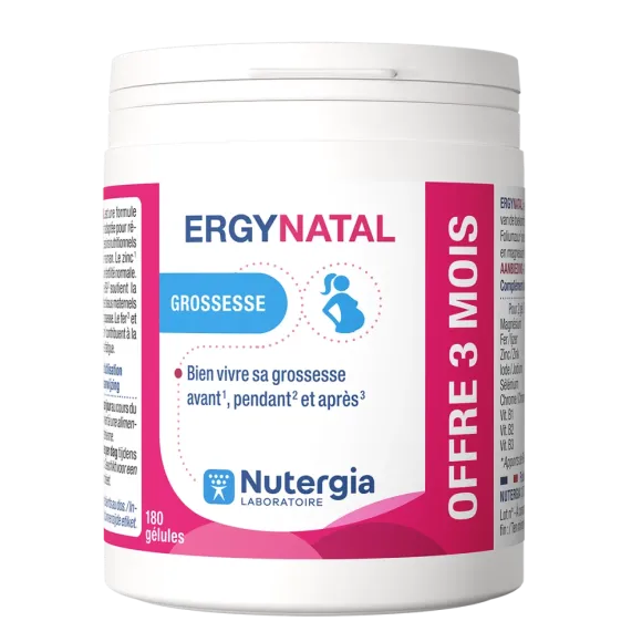 Ergynatal grossesse Nutergia - bo&icirc;te de 180 g&eacute;lules