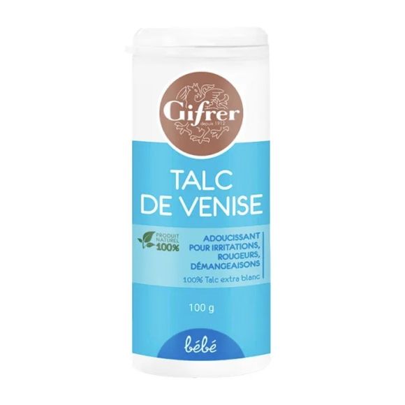 Talc de venise b&eacute;b&eacute; Gifrer - flacon de 100g
