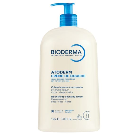 Atoderm cr&egrave;me lavante nettoyante nutri-protectrice Bioderma - flacon de 1 litre