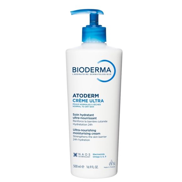 Atoderm Cr&egrave;me Ultra cr&egrave;me hydratante ultra-nourrissante Bioderma - flacon-pompe de 500 ml