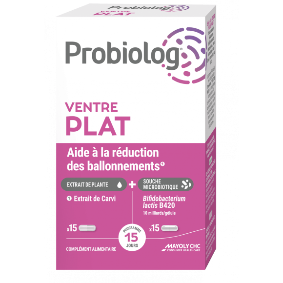 Probiolog Ventre plat Mayoly Spindler - bo&icirc;te de 30 g&eacute;lules