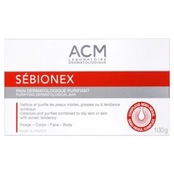 S&eacute;bionex pain dermatologique purifiant ACM - pain de 100g