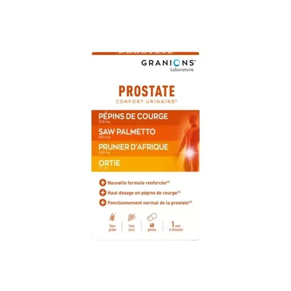 Granions prostate - boite de 60 g&eacute;lules