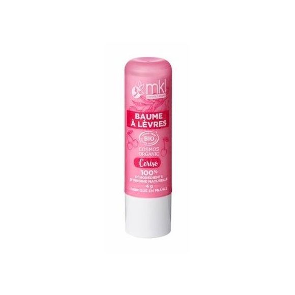 Baume &agrave; l&egrave;vres bio Cerise MKL Green Nature - 1 stick de 4g