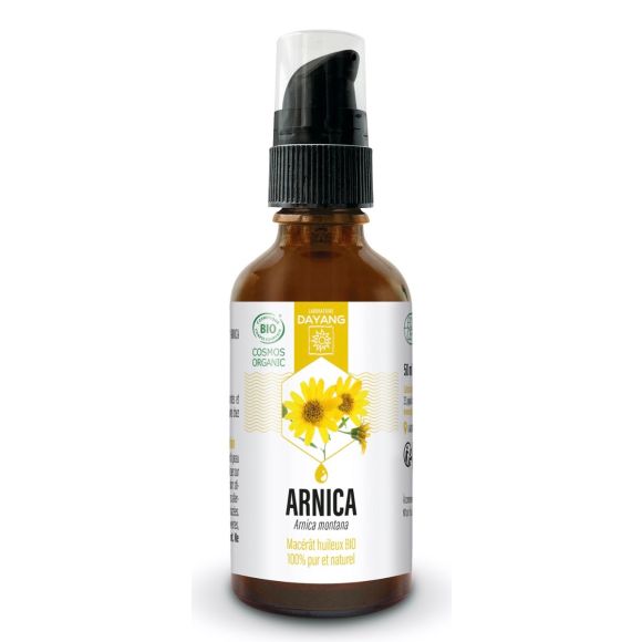 Arnica Mac&eacute;r&acirc;t huileux bio Dayang - flacon-pompe de 50ml
