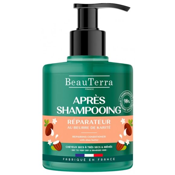 Apr&egrave;s-shampooing r&eacute;parateur Beauterra - flacon-pompe de 500ml