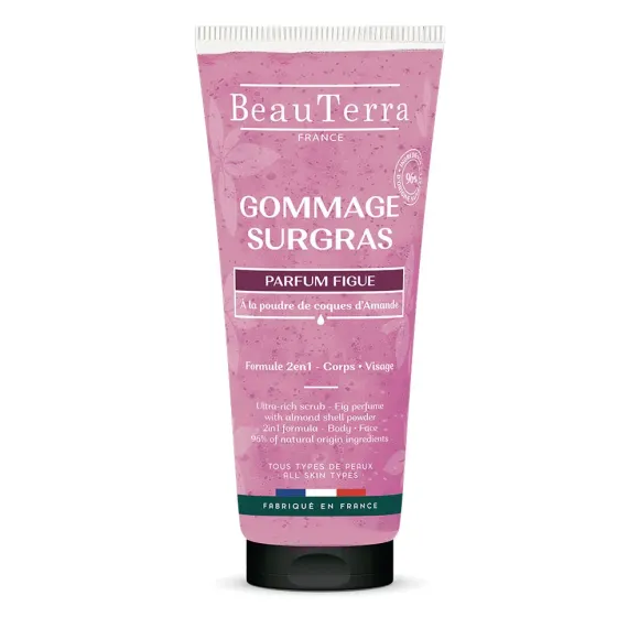 Gommage surgras parfum figue BeauTerra - tube de 200ml