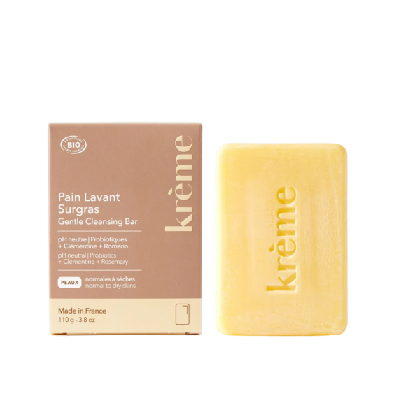 Pain lavant corps bio Kr&egrave;me - pain de 100g