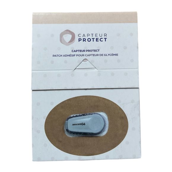 Patch adh&eacute;sif Capteur Protect Dexcome - bo&icirc;te de 6 patchs