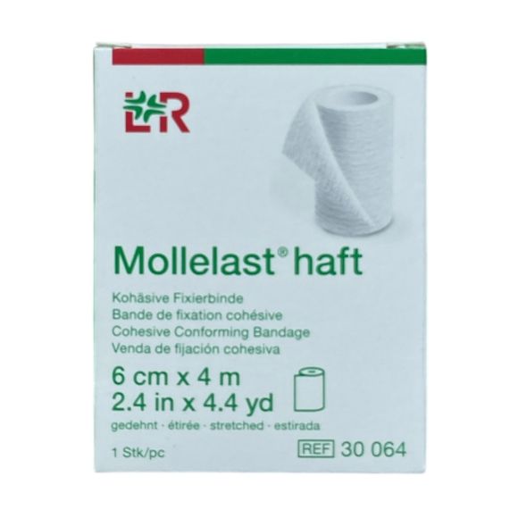Bande coh&eacute;sive Mollelast haft Lohmann & Rausher - 1 bande 6cmx4m