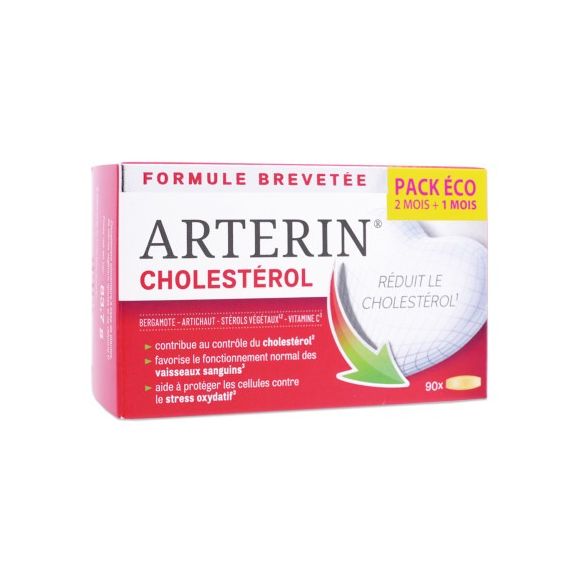Arterin cholest&eacute;rol Omega Pharma - bo&icirc;te de 90 comprim&eacute;s