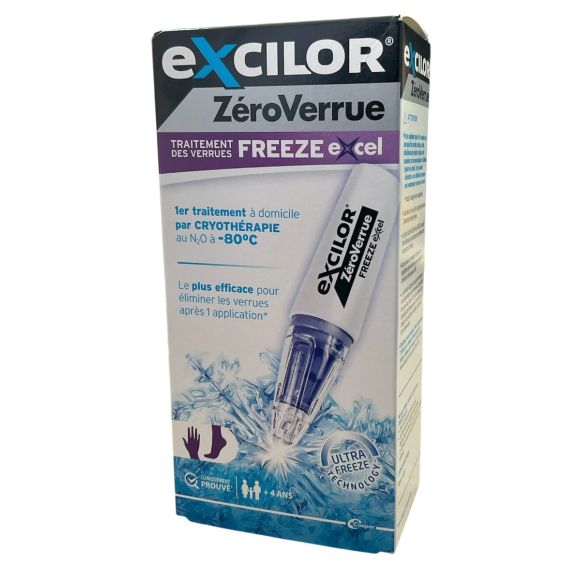 Z&eacute;roVerrue Freeze Excel Exilor - bo&icirc;te d'un stylo et 9 embouts jetables