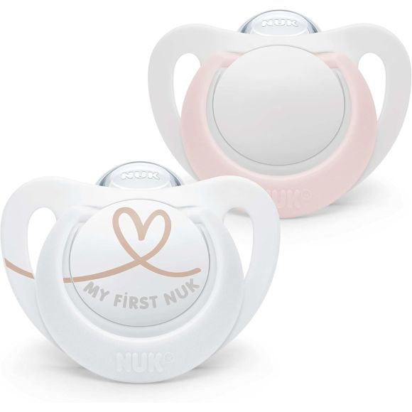 Sucettes Starlight 0-2 mois NUK - lot de 2 sucettes