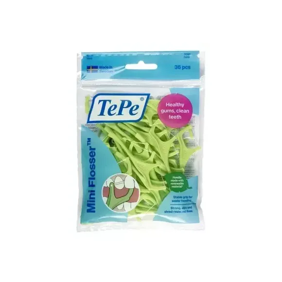 Porte-fil dentaire TePe Mini Flosser TePe - sachet de 36 pi&egrave;ces