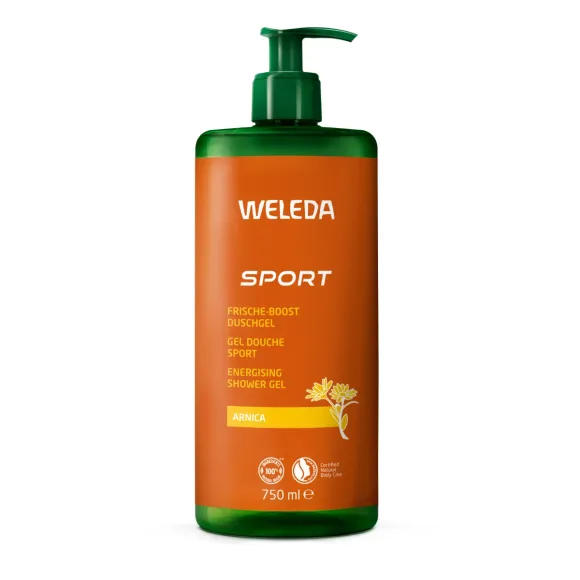 Gel douche sport &agrave; l'Arnica Weleda - flacon-pompe de 750ml