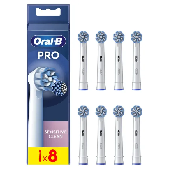 Pro sensitive clea brossettes brosse &agrave; dents &eacute;lectrique Oral-B - 8 brossettes 